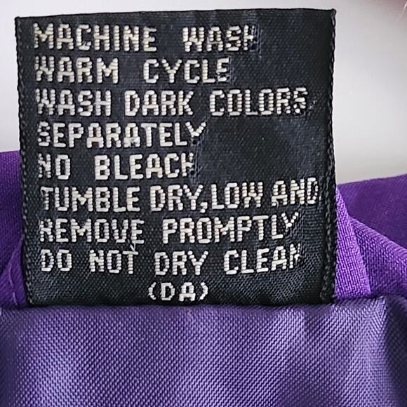 Vintage White Stag Ski Wear Deep Purple Lightweight Jacket Size Med - Picture 9 of 9